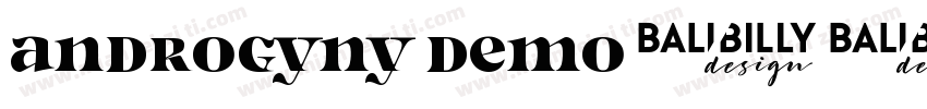 androgyny demo字体转换